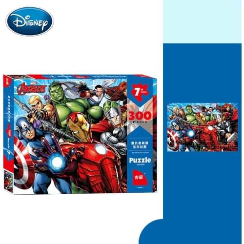 Disney Toys Frozen / Disney Group / Spiderman / Princess 300 piece boxed puzzle 6-7-8 years old childrens educational toys