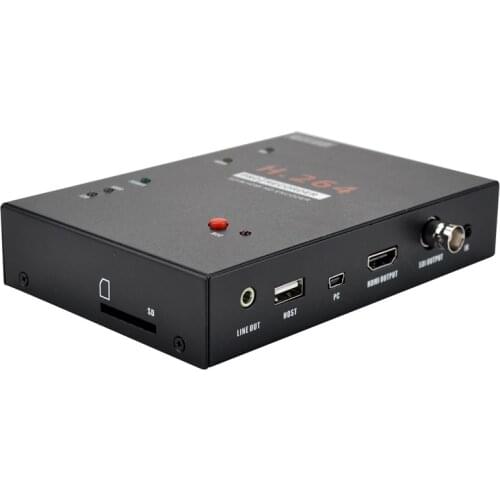 EZCAP286 SDI HD Video Capture Recorder Live Streaming Support FOOTSWIT For USB Flash/HDD/For SD card With Remote Control