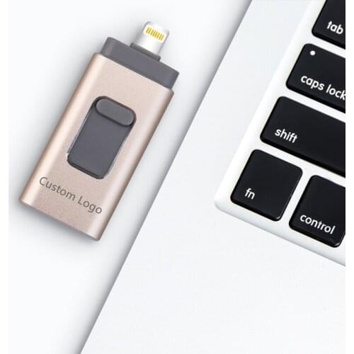 Custom Logo Pendrive 128GB 3 in1 iPhone USB Flash Drive OTG 32GB 3.0 Cle Usb Flash Drive 64GB For for iPhone /Android/Tablet PC
