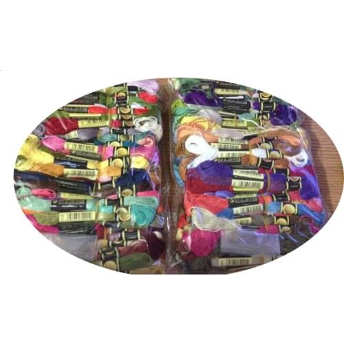 JCS 447 Colors 10 Pieces/set Anchor Similar DMC Cross Stitch Cotton Embroidery Thread Floss Sewing Skeins Craft Cross Stitch