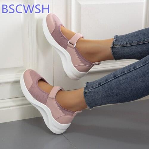 Summer Women Casual Sneakers 2021 Ladies Sport Shoes Breathable Mesh Platform Female Vulcanize Shoes Non Slip Chaussure Femme