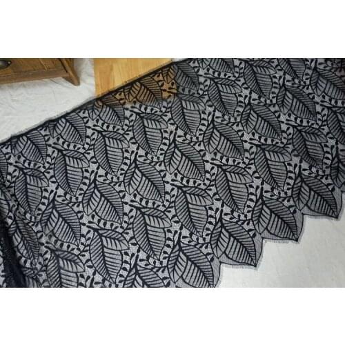 Wide 78cm length 300cm eyelash lace trim wedding veil lace fabric off white Table Cloth DIY Craft material