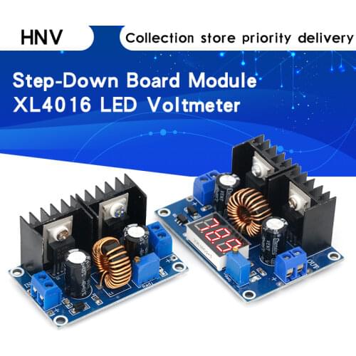 MH-ET LIVE LED Voltmeter PWM Adjustable 4-36V To 1.25-36V Step-Down Board Module XL4016 8A 200W DC-DC Power drop Module