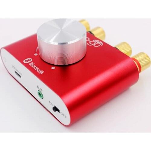 Mini HIFI Power amp 50W+50W Stereo Bluetooth Audio Power Amplifier Headphone AMP 12V-24V