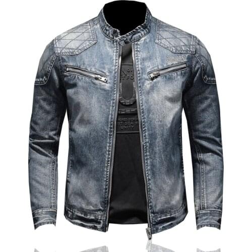 2021 Men Blue Winter Jeans Jackets Outerwear Warm Denim Coats New Men Large Size Wool Liner Thicker Winter Denim Jackets 4XL