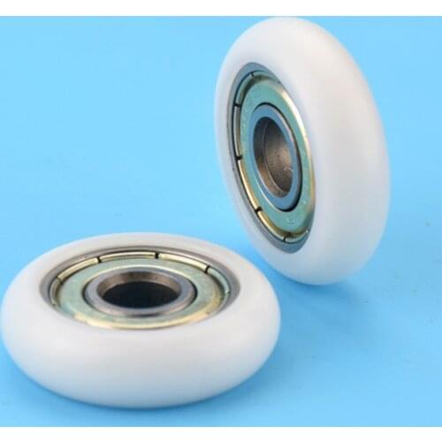 5*23*7mm Delrin R style V wheel kit 10pcs wheel with 625zz bearing black for 2020 aluminum Kossel 3D printer ball whee