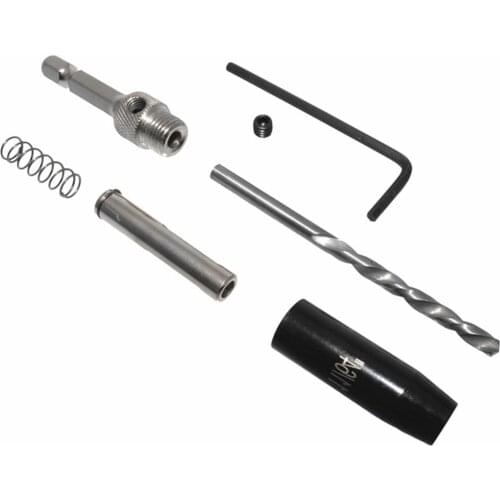 Burnished Self Centering Lock Hinge Drill Bit Set Kit Hardware Drawer Pilot Hole Guides For Stainless Steel Drilling Bit Sets