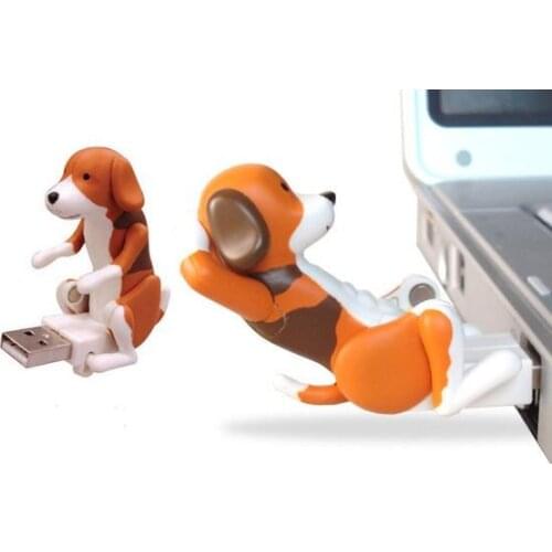 Portable Mini Cute USB Funny Humping Spot Dog Toy for Relieve Pressure Gift compatible with any OS of PC USB Humping Spot Dog To