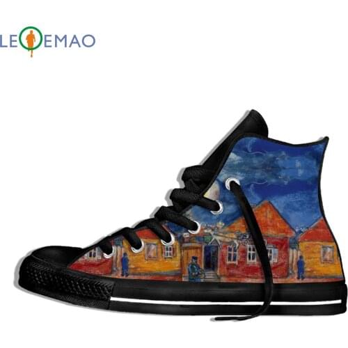 Casual Sneakers Shoes For Man Hot Ballet Flamingo Painting Art Print High Quality Walking For Men Sneakers