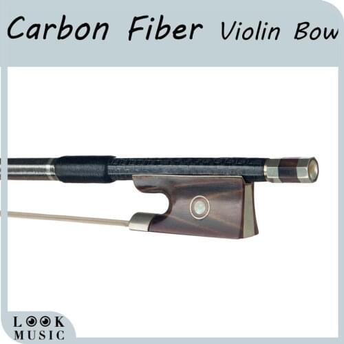 Silver Silk Braided Carbon Fiber Bow Master Carbon Fiber Bow Fiddle/ Violin Bow Well Balance