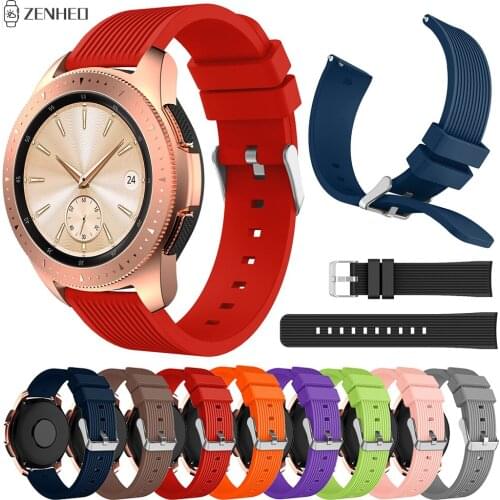 20mm Silicone Bracelet Strap For Samsung Galaxy Watch 42mm/Galaxy Watch Active Band For Samsung Gear S2 Classic Watchband