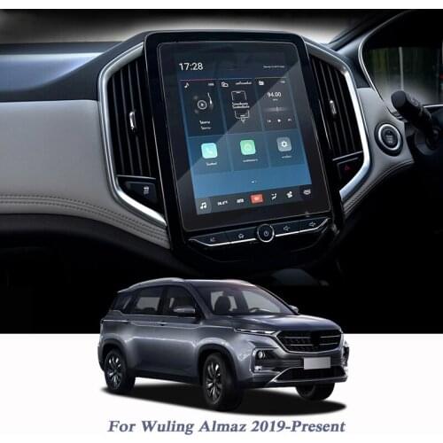 Car Styling GPS Navigation Screen Glass Protective Film Sticker For Wuling Almaz 2019-Present Auto Accessories