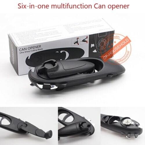 Heavy Duty Iron Tin Can Opener Cutter Comfort Handle Grip