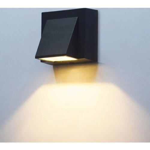 5W/12W indoor outdoor Led Wall Lamp IP65 Waterproof modern Aluminum Surface Mounted Cube Led Garden Porch Light