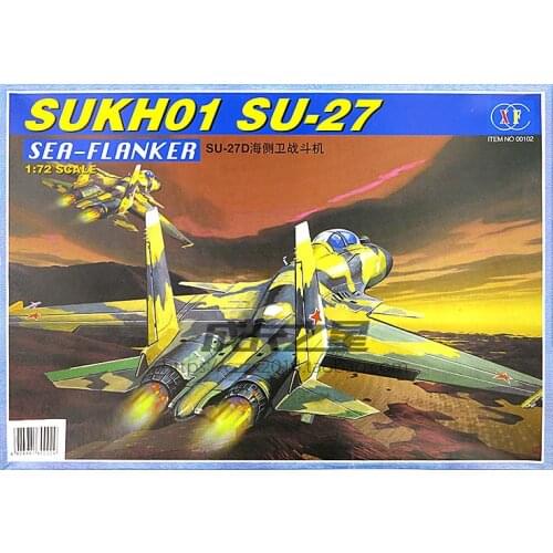 1:72 Soviet SU-27D Sea Side Guard Fighter Assembly Model Military DIV Toy Gift