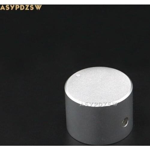 1 PCS 30*25 High gloss silver full aluminum Preamplifier/DAC/Amplifier volume potentiometer knob