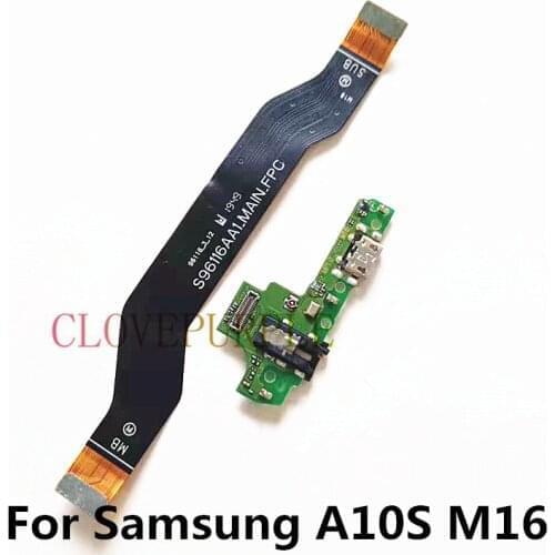 10pcs/Lot New USB Charging Dock Board with Mainboard Connect Flex Cable for Samsung Galaxy A10S Replacement Parts