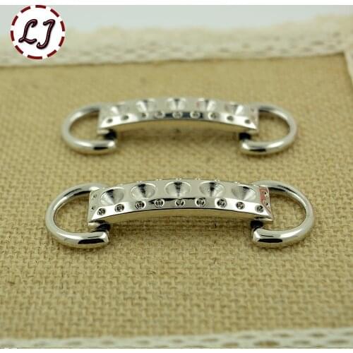 2016 new arrived 1pair/lot silver shoes chain buckles for shoes belt garment decoration DIY zinc alloy sewing accessories