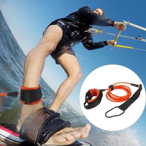 7mm Surf Belt Surfboard Coiled Leash Adjustable Ankle Cuff Surfing Board Traction Rope Vertical Paddle Leash Surf Accessories