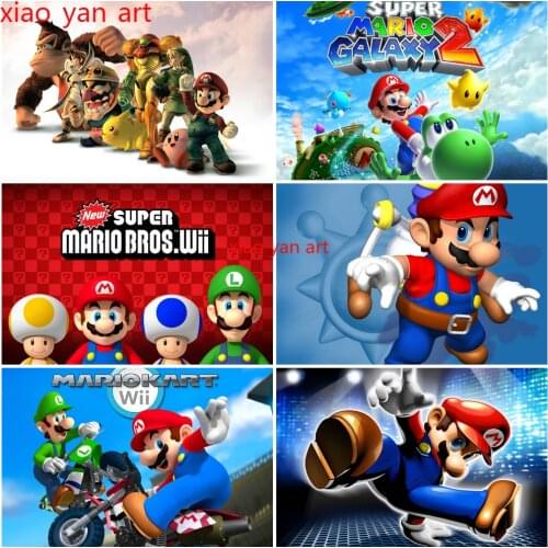 5D DIY Good Childhood Memories Game Diamond Mosaic Motorcycle Racing Diamond Painting Diamond Mosaic Living Room Home Decoration