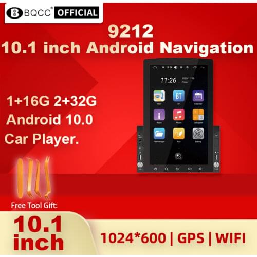 D110 10.1 inch Android 10.0 Car Radio Bluetooth GPS Navigation Vertical Display Multimedia Video Player 2 DIN