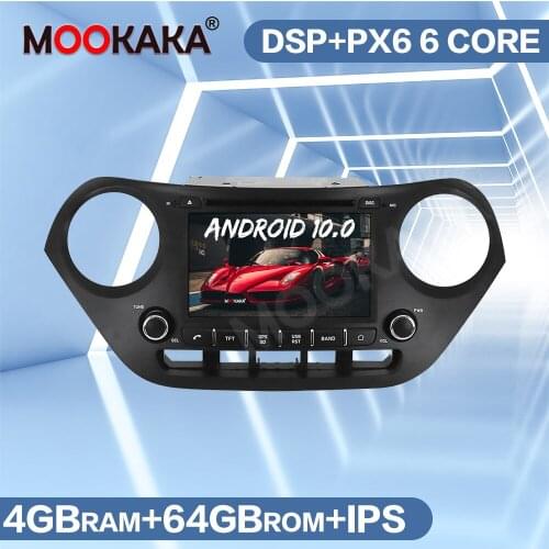 PX6 Android 10 64G Car Multimedia DVD Player Radio For Hyundai I10 I-10 2013-2018 Audio Stereo GPS Navigation Headunit Autoradio