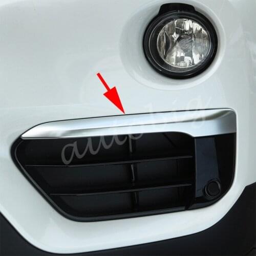 For 2016-2019 BMW X1 F48 Matte Chrome Front Bumper Fog Light Trims Accessories