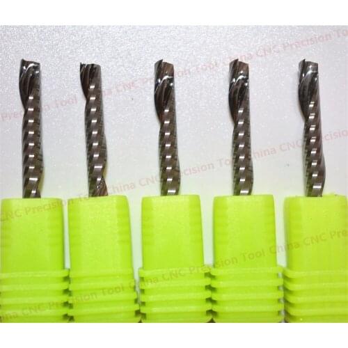 4mm*25mm,Freeshipping CNC machine solid carbide End Mill,tungsten steel 1 flute spiral milling cutter,PVC,MDF,Acrylic cutter
