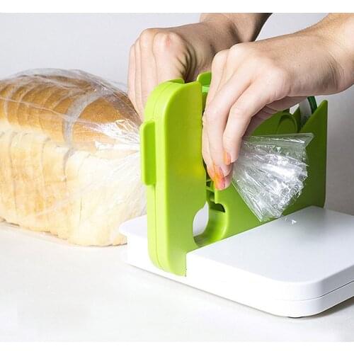 Kitchen Sealing Machine Bag Sealer With 10 Tapes Household Sealing Clip Food Preservation Bag Tie Tool For Plastic Bags Package
