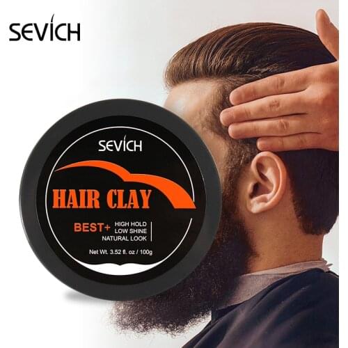 Strong Hold Hair Styling Clay Gel for Men Hairstyles Wax Matte Finished Molding Cream Natural Styling Tools Hair Clay TSLM1