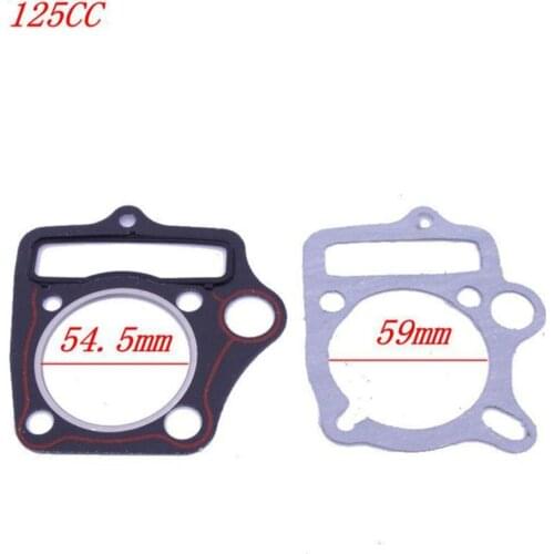 Motorcycle Cylinder Head & Base Gaskets 54.5mm & 59mm for 125cc ATV, Dirt Bike