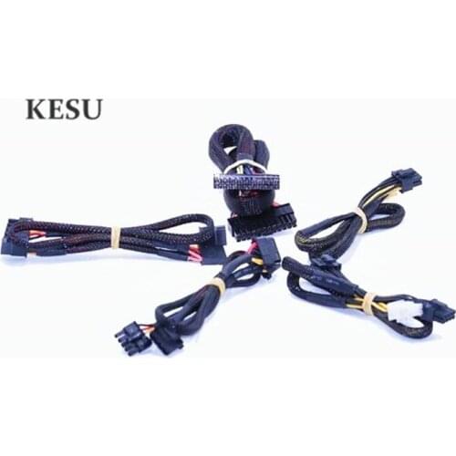 PET Sleeved CPU 8(4+4)pin /SATA/ IDE Connector/ PCI-E 8pin(6+2) pin/24PIN Modular Power Cable for OCZ ZT/Greatwall Modular PSU