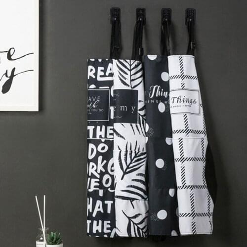 Creative Cooking Kitchen Apron Dry Hand Household Waterproof Concise Printed
