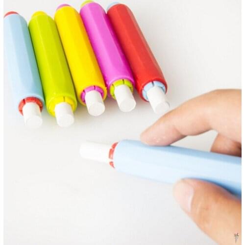Hot sale 1 Pcs Chalk Holders Clean Teaching Hold For Teacher Children Home Education On Board Wholesale Random Color