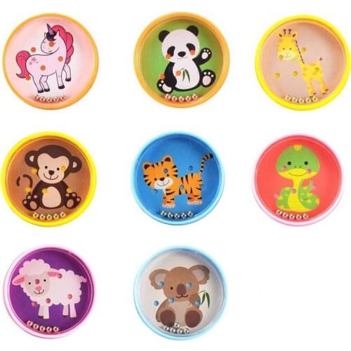 Mini Animal Cartoon Balance Rolling Ball Labyrinth Ball Creative Novelty Fingertip Toy Childrens Day Children Gift keychain