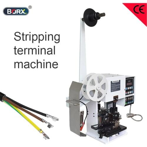 Sheathed multi core wire stripping terminal machine wire strip connectors tapping equipment pneumatic clamping