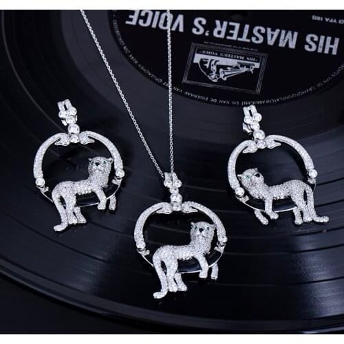 Designer Fashion 925 Sterling Silver Jewelry 3A Cubic Zirconia Party Set