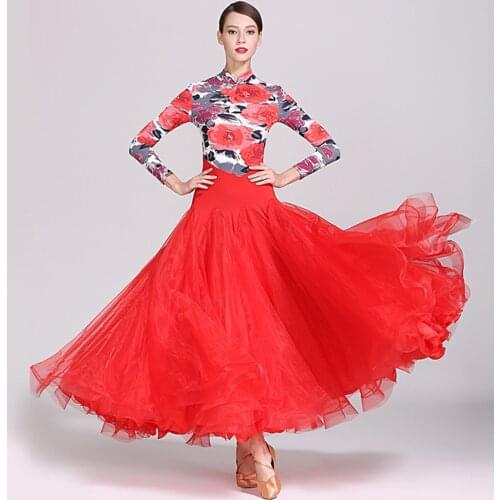 NEW Latin Tango Ballroom Dance Dress Standard Ballroom Dress Moden Dance Dress Flamenco Dress #1870