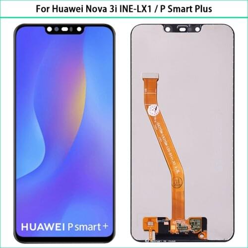 New 6.3 inch For Huawei Nova 3i INE-LX1 LX2 L21/ P Smart Plus 2018 LCD Display Touch Screen Panel Digitizer Assembly LCD Replace