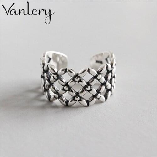 Personality Punk Vintage Hollow Rings For Women Men Resizable Size Rings Fashion Trendy Boho Jewelry