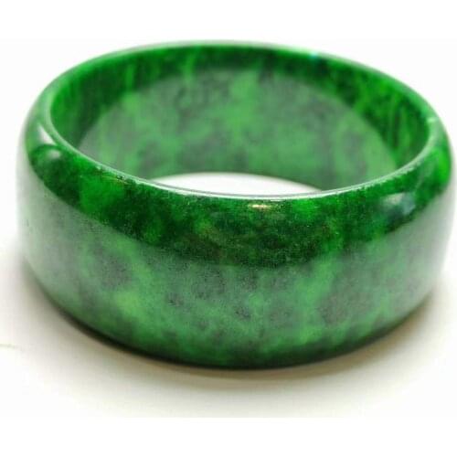Natural Myanmar emerald green jade bangles hand carved flower jadeite bracelets jade bangles jade jewelry