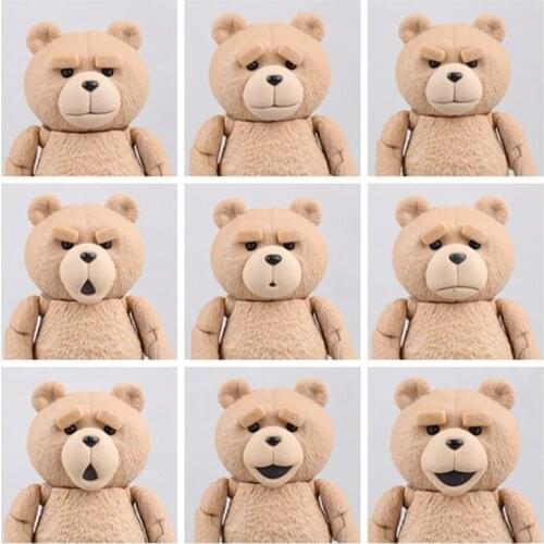 Assembly Ted Bear PVC Action Figures Collectible Model Hot Toy for Child the best Birthday Gift Toy with Original Box