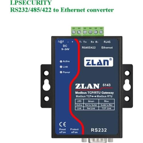 Serial device server/Serial to Ethernet converter/RS232/RS485/RS422 to TCP/IP Support Gateway/Mobdus RTU to TCP/Data Transparent