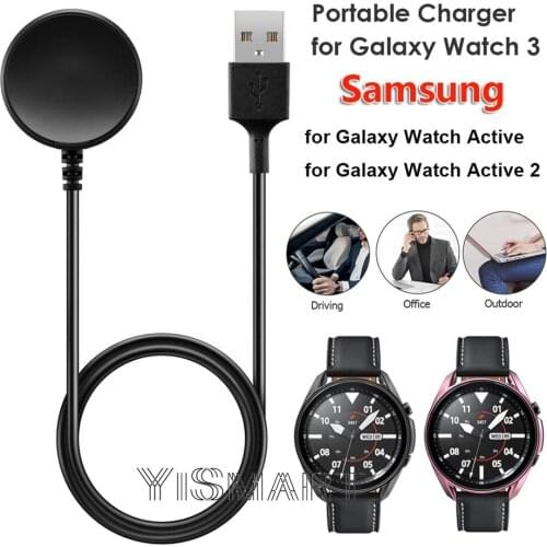 USB Charger Cable for Samsung Galaxy Watch 3 Fast Charging Dock Power Adapter Cradle for Active 2 smart watch Accessory