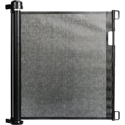 Indoor Outdoor Retractable Gate Child Pet Mesh Safety Door Pet Dog Fence Gate Safe Guard Protection Security Stairs Door For Kid