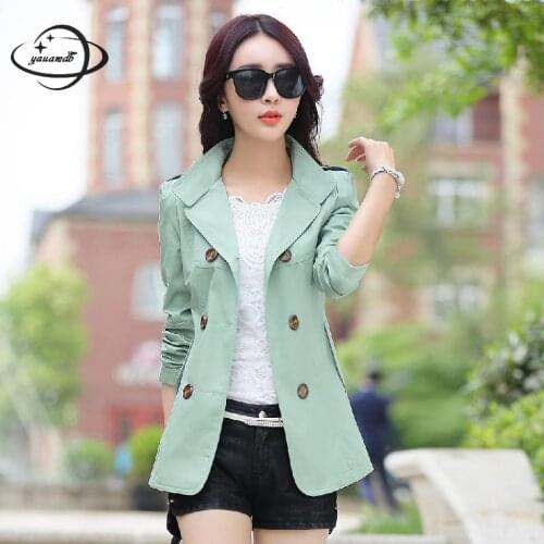 Женские двубортные тренчи YAUAMDB China At AliExpress
