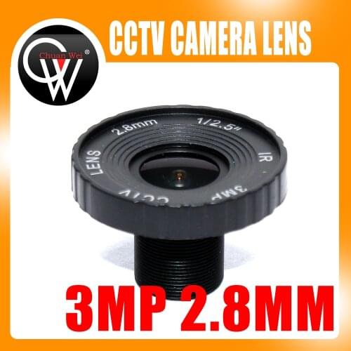 10PCS 3.0Megpixel M12 MTV 2.8mm 3MP HD CCTV Camera Lens IR HD Security Camera Lens Fixed Iris