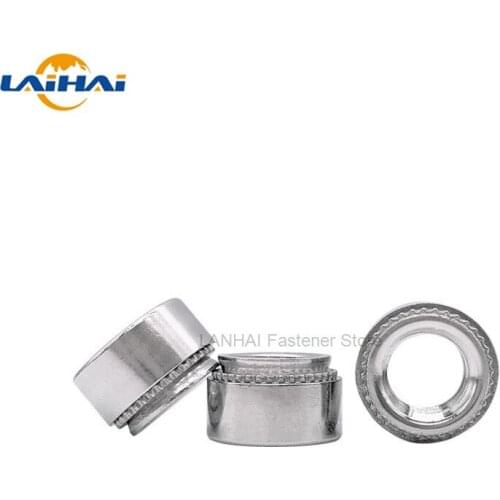 10pcs M2 M2.5 M3 M4 M5 M6 M8 304 Stainless Steel CLS Self-Clinching Nut Press Insert Rivet Nut Nutsert Rivnut Slab 0.8-3.2mm
