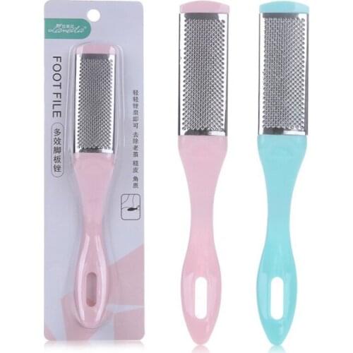 2Pcs Pedicure Foot Care Tools Foot File Rasps Callus Dead Foot Care Remover Stainless Steel Professional Two Sides Foot Grater