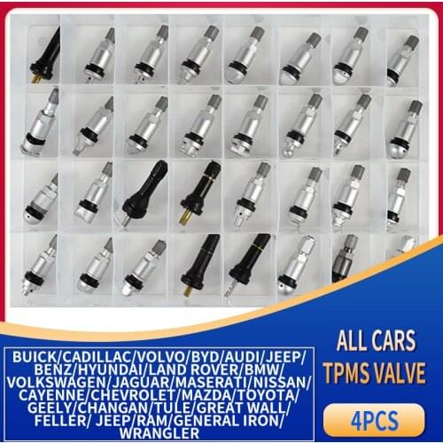 4PCS TPMS Valve Tire pressure sensor valves Metal rubber All Cars For Mercedes Audi Land Rover Volkswagen PATROL Buick Ford